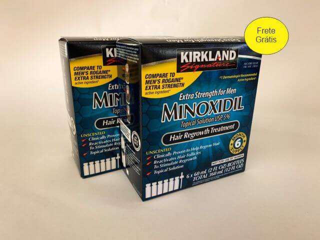 2 Pack Minoxidil 6 meses Tratamento com Frete Grátis