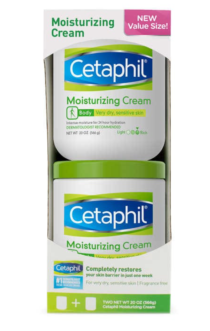 Cetaphil Moisturizing Cream 20 oz, 2-pack